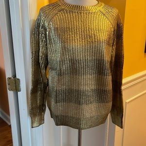 MK long sleeve metallic sweater. Never worn. Size L.